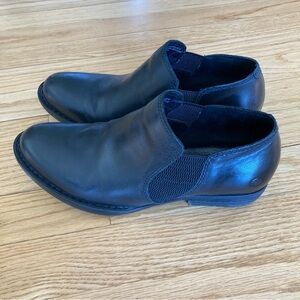 Born Black Leather Ankle Booties ‘Gordy’ - Size 6.5